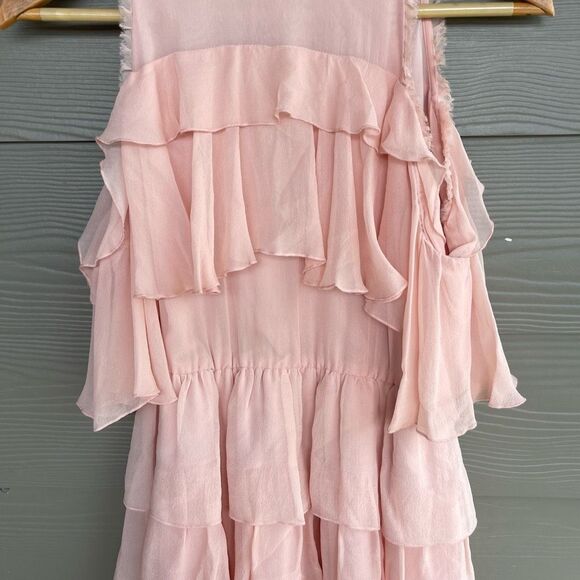 Alice + Olivia Pink Ruffle Mini Dress - Picture 4 of 9